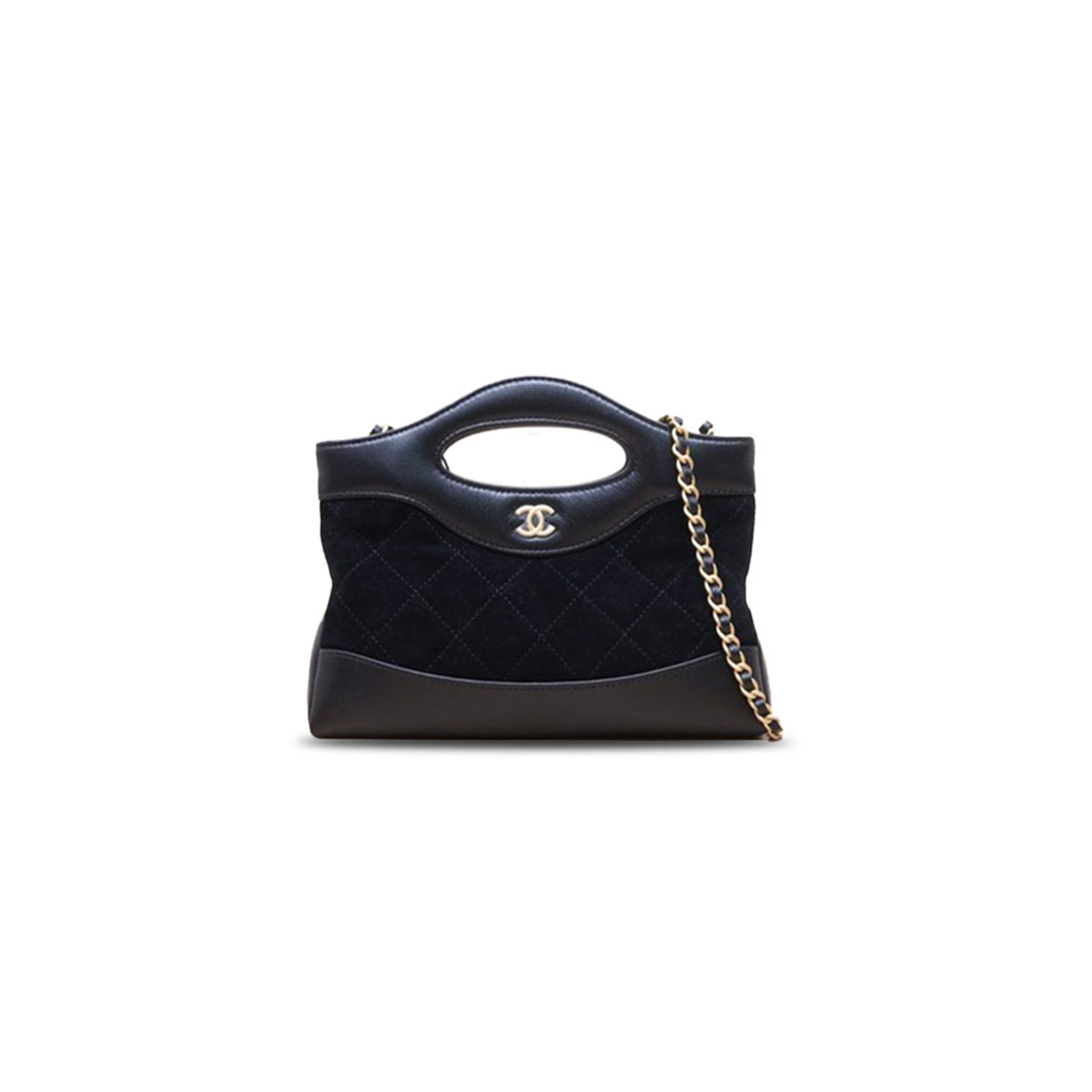 CHANEL NANO 31 SUEDE SHOPPING BAG  (20*17.5*3.5cm)